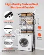 Laikymo lentyna, 3 lygių, virš skalbimo mašinos, iki 75 kg - Image 6