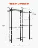 Laikymo lentyna, 5 lygių, virš skalbimo mašinos, iki 125 kg - Image 2