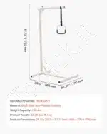 Laisvai pastatomas stovas su pakėlimo rankena, 113 kg - Image 7