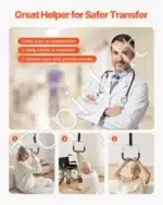 Laisvai pastatomas stovas su pakėlimo rankena, 136 kg, 990 x 900 x 1730 mm - Image 5