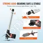 Linijinė pavara, 1000N, 24V, 250 mm eigos - Image 4