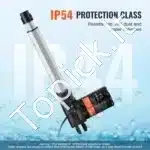 Linijinė pavara, 6000N, 12V DC, 200 mm eigos - Image 3