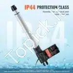 Linijinė pavara, 6000N, 12V DC, 250 mm eigos - Image 3