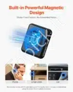 Magnetinis balso įrašymo įrenginys, 128 GB, juodas, ~43x43x12 mm - Image 6