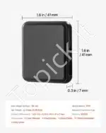 Magnetinis balso įrašymo įrenginys, 128 GB, juodas, ~43x43x12 mm - Image 7