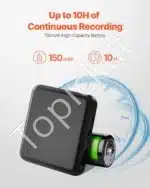 Magnetinis balso įrašymo įrenginys, 128 GB, juodas, ~43x43x12 mm - Image 4