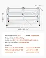 Metalinis skalbimo mašinos pagrindas, iki 267 kg - Image 6