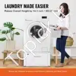 Metalinis skalbimo mašinos pagrindas su stalčiumi, iki 299.4 kg - Image 3