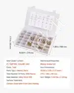 Metrinių varžtų, veržlių ir poveržlių rinkinys – 906 vnt. iš 8.8 klasės legiruotojo plieno, 275 x 185 x 45 mm - Image 6
