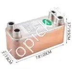 Mini 30 Plokštelių Šilumokaitis 3/4" MNPT (254x127x152 mm) | 316L Nerūdijantis Plienas - Image 5