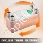 Mini 30 Plokštelių Šilumokaitis 3/4" MNPT (254x127x152 mm) | 316L Nerūdijantis Plienas - Image 2