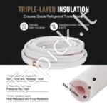 Mini Split Pajungimo Komplektas 15.24 m | Vario Vamzdis 9.53/15.88 mm | 18000–26000 BTU | Dviguba Izoliacija - Image 4