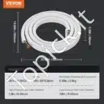 Mini Split Pajungimo Komplektas 4.88 m | Vario Vamzdis 6.35/12.7 mm | 12000–18000 BTU | Pilna Komplektacija - Image 6