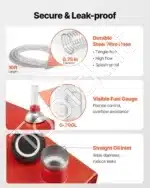 Mobilus 75 L kuro talpyklos vežimėlis su rankine pompa - Image 5