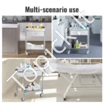 Mobilus Vežimėlis Su Stalčiumi – 2 Aukštai, Nerūdijantis Plienas, 100 kg - Image 5