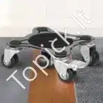 Mobilus baldų vežimėlis su 5-ratukais, 158 × 158 × 65 mm, anglinis plienas, sukimas 360° - Image 2