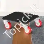 Mobilus baldų vežimėlis su 5 ratukais, 198 × 198 × 75 mm, anglinis plienas, 360° pasukamas - Image 2