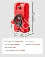 Mobilus kuro talpyklos vežimėlis 56–78 L su rankine ir gravitacine pompa - Image 3