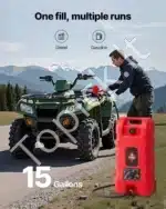 Mobilus kuro talpyklos vežimėlis 56–78 L su rankine ir gravitacine pompa - Image 8