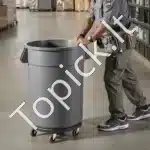 Mobilus šiukšlių konteinerių vežimėlis su 5 ratukais, 75,7–208 L talpai, 227 kg apkrovai, 360° pasukamas - Image 2