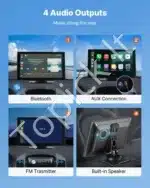 Multimedijos ekranas, Apple CarPlay / Android Auto, 22.8 cm - Image 5