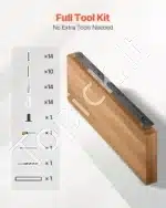 Nematomas plieninis lentynos laikiklis (1168 mm) 104 kg svorio, skirtas kabančioms lentynoms - Image 6