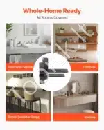 Nematomi plieniniai T formos lentynų laikikliai (2 vnt.) 304 mm, 90 kg svorio, skirti kabančioms lentynoms - Image 5