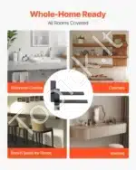 Nematomi plieniniai lentynų laikikliai (2 vnt.) 406 mm, 90 kg svorio, skirti kabančioms lentynoms - Image 5