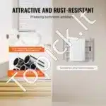 Nerūdijančio plieno rankšluosčių džiovintuvas 50 x 50 cm - Image 4