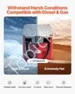 Nešiojamas dyzelino / benzino bakas - talpykla, 220 L - Image 2