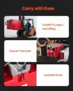 Nešiojamas dyzelino / benzino bakas - talpykla, 440 L - Image 6