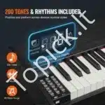 Nešiojamas skaitmeninis pianinas su 88 klavišais, svertinėmis klaviatūromis ir pedalais, 1317 x 320 x 107 mm - Image 3