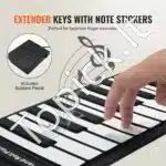Nešiojamas susukamas pianinas, 88 klavišai - Image 3