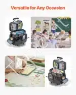 Nešiojamojo kompiuterio lagaminas su ratukais, pilkas - Image 3