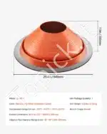 Ortakių mova - flanšas, 1 vnt., 254-483 mm skersmens vamzdžiams - Image 7