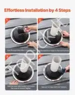 Ortakių movos - flanšas, 2 vnt., 150-280 mm skersmens vamzdžiams - Image 5