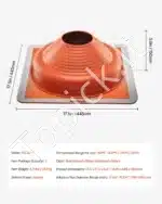 Ortakių movos - flanšas, 2 vnt., 160-300 mm skersmens vamzdžiams - Image 7