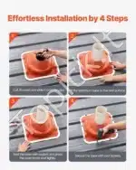 Ortakių movos - flanšas, 2 vnt., 160-300 mm skersmens vamzdžiams - Image 5