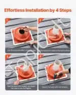 Ortakių movos - flanšas, 2 vnt., 170-355 mm skersmens vamzdžiams - Image 5