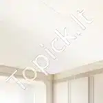 PVC lubų plokštės, 10 vnt.  60.5x121.3 cm, baltos - Image 6