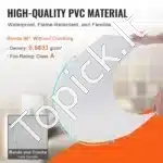 PVC lubų plokštės, 10 vnt.  60.5x121.3 cm, baltos - Image 2