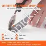 PVC lubų plokštės, 10 vnt.  60.5x121.3 cm, baltos - Image 5