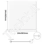 PVC lubų plokštės, 12 vnt.  60.3x60.3 cm, baltos - Image 6