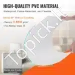 PVC lubų plokštės, 12 vnt.  60.3x60.3 cm, baltos - Image 2