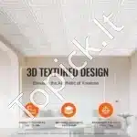 PVC lubų plokštės, 12 vnt. / 60.5x60.5 cm, baltos - Image 3