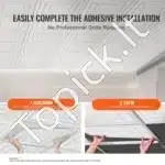 PVC lubų plokštės, 12 vnt. / 60.5x60.5 cm, baltos - Image 4