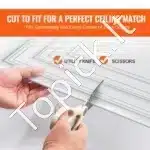 PVC lubų plokštės, 12 vnt. / 60.5x60.5 cm, baltos - Image 5