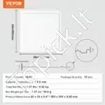 PVC lubų plokštės, 16 vnt.  50.3x50.3 cm, baltos - Image 6