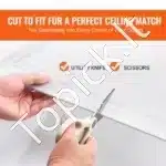 PVC lubų plokštės, 16 vnt.  50.3x50.3 cm, baltos - Image 5