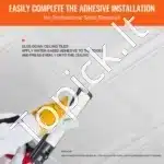 PVC lubų plokštės, 96 vnt.  50.3x50.3 cm, baltos - Image 4